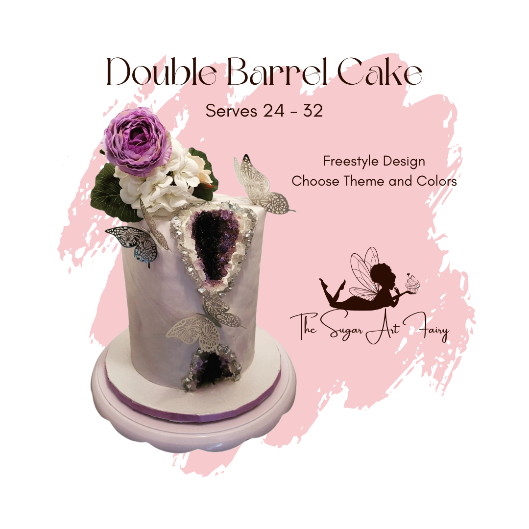 Double Barrel Cake (24-32 Servings)
