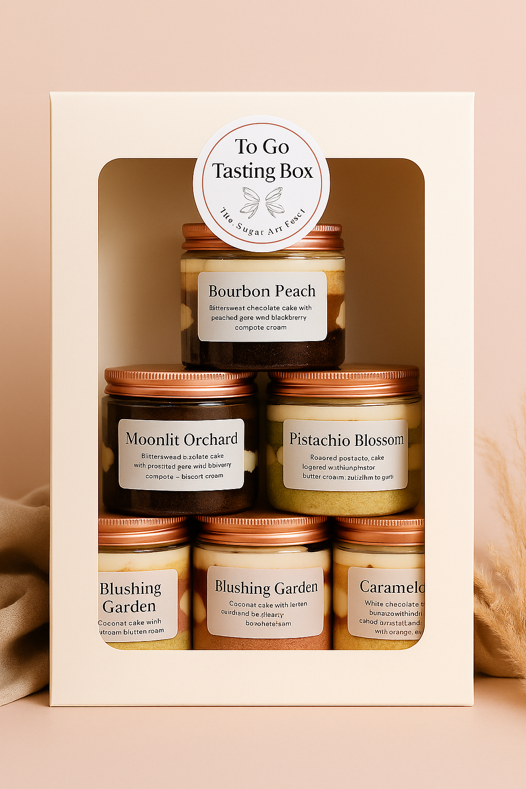 To-Go Tasting Box – Signature Cake Jars